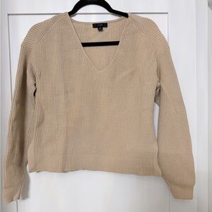 J. Crew Women's V-Neck Sweater in Cream